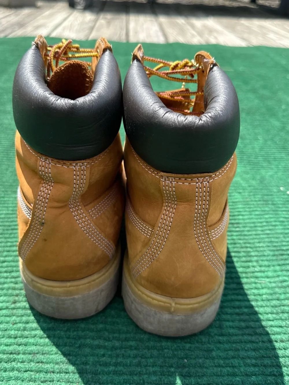 Timberland 6 Inch Premium Waterproof Boot 'Wheat' Nubuck Men’s Size 8.5